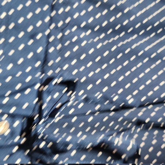 Times Womens DressMaternity Mize M Polka-dot Navy Blue Tie Waste - Picture 4 of 10